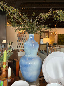 Tall Blue Vase