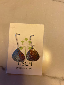 Silver Teardrop Dangle Earrings