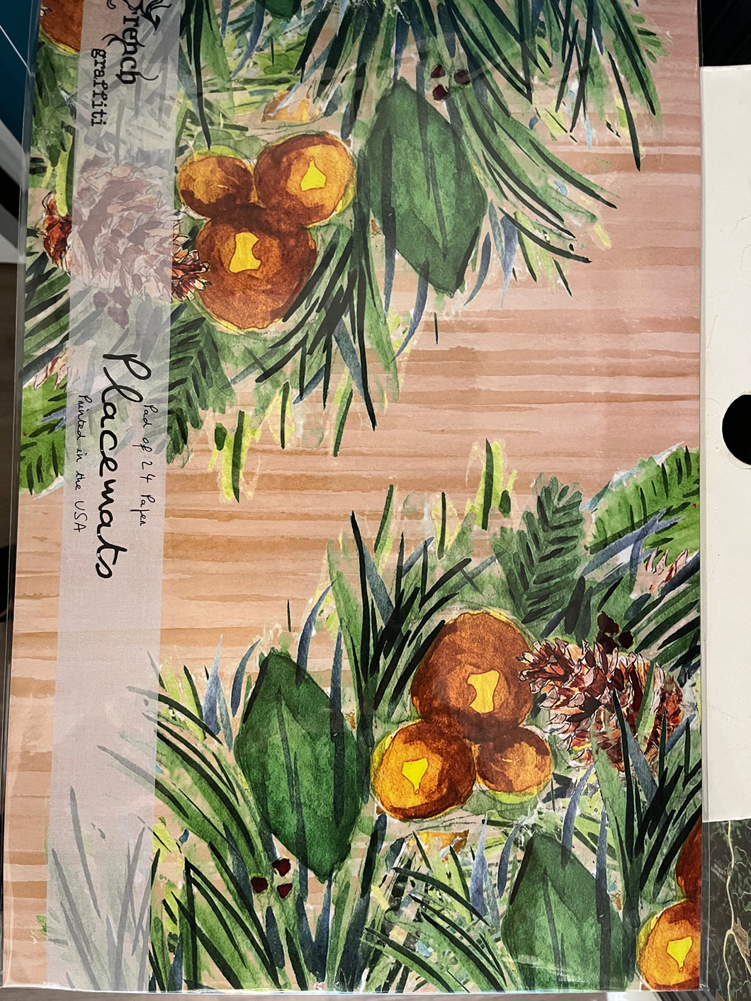Paper Placemats - French Graffiti