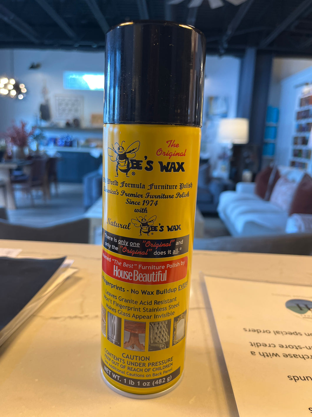 BEE'S WAX FURNITURE POLISH 1 lb, 1 oz