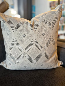 Custom Pillow - White w/ Gray design