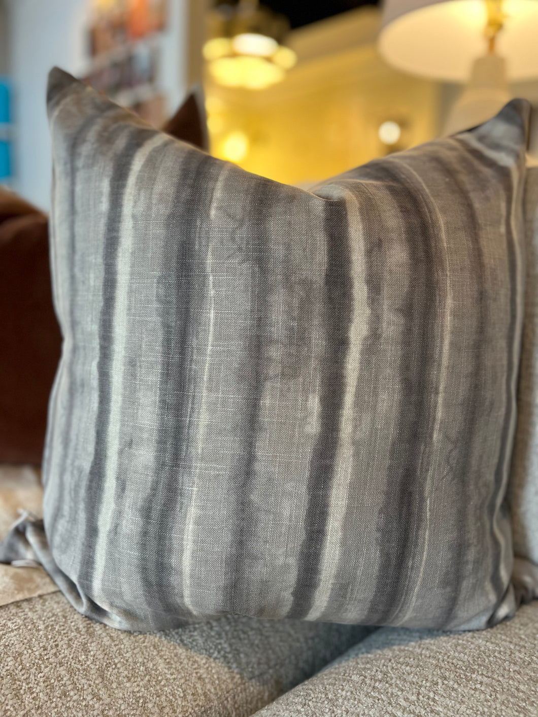 Custom Pillow - Grey Stripe