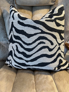 Zebra print pillow