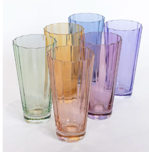 Estelle Sunday High Ball Glasses - Set of 6