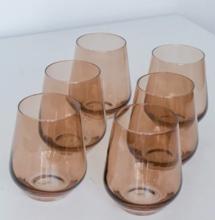 Estelle Stemless Wine Glasses - Set of 6