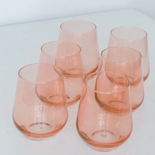 Load image into Gallery viewer, Estelle Stemless Wine Glasses - Set of 6