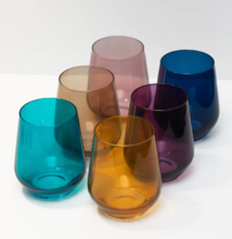 Load image into Gallery viewer, Estelle Stemless Wine Glasses - Set of 6