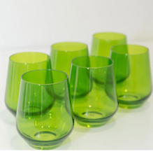 Load image into Gallery viewer, Estelle Stemless Wine Glasses - Set of 6