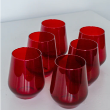 Load image into Gallery viewer, Estelle Stemless Wine Glasses - Set of 6