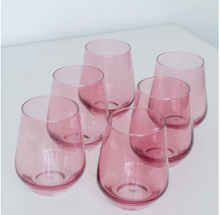 Load image into Gallery viewer, Estelle Stemless Wine Glasses - Set of 6