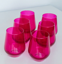 Load image into Gallery viewer, Estelle Stemless Wine Glasses - Set of 6