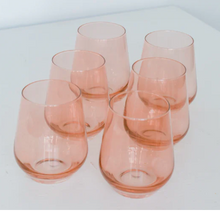 Load image into Gallery viewer, Estelle Stemless Wine Glasses - Set of 6