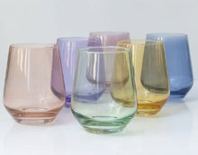 Load image into Gallery viewer, Estelle Stemless Wine Glasses - Set of 6