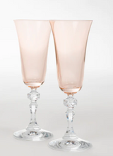 Load image into Gallery viewer, Estelle Regal Flutes with Clear Stem - Set of 2