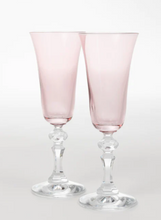 Load image into Gallery viewer, Estelle Regal Flutes with Clear Stem - Set of 2