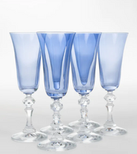 Load image into Gallery viewer, Estelle Regal Flutes with Clear Stem - Set of 6
