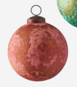 8" Colored Glass Ornaments, Assorted