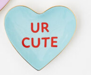 Conversation Candy Heart Dishes