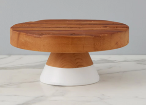 White Mod Block Cake Stand - Large