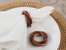 Load image into Gallery viewer, Wooden Interlock Napkin Ring