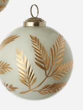Load image into Gallery viewer, Etched Leaf Ball Ornaments