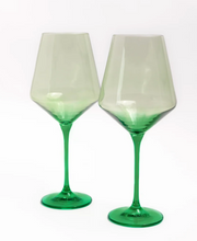 Load image into Gallery viewer, Estelle Colorblock Stemmed Wine Glasses