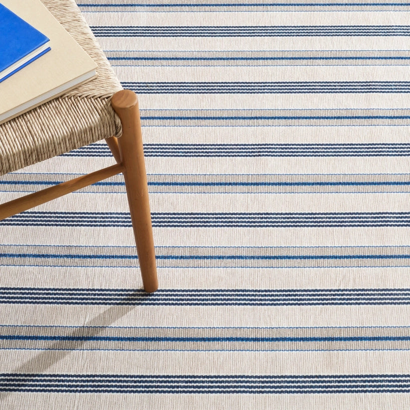 Nimes Ticking Neutral - Washable Rug