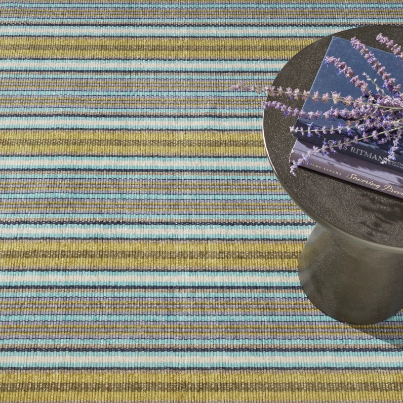 Treehouse Stripe Green  - Washable Rug