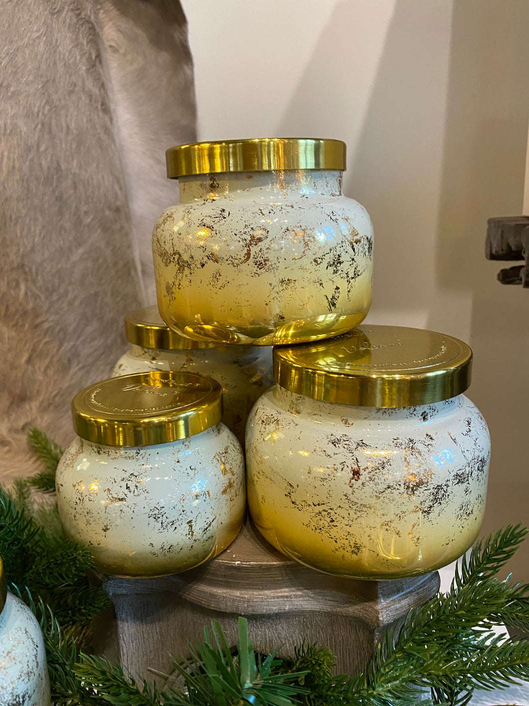 Gold/Holiday  Signature Candle -  Volcano