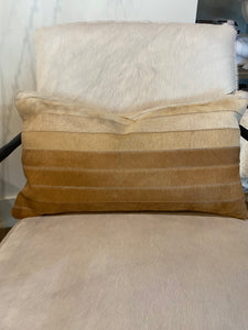 Pillow - Gradient stripe beige mix 22 X 13