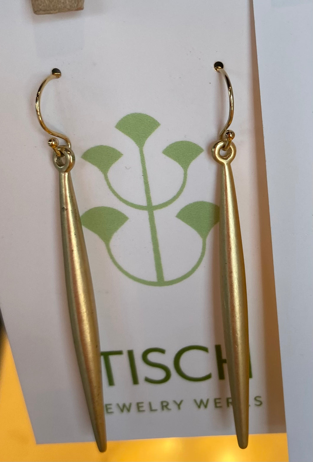 Gold dangle earrings