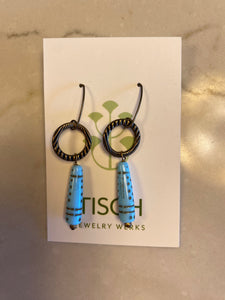 Aqua Dangle Earrings